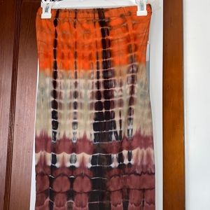 Long dress with slit on side